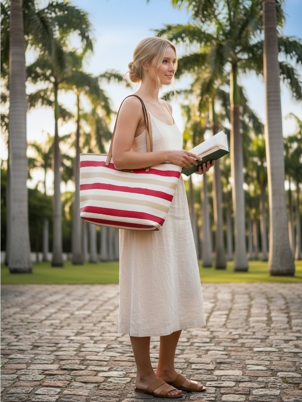 Kate Spade Striped Bondi Road Harmony Tote Bag